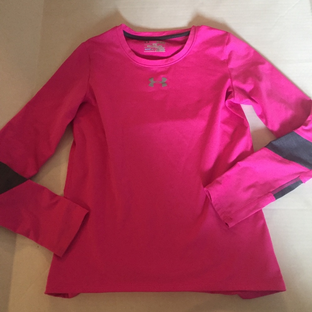 Under Armour Pink Long Sleeve Tee - Girls - Picture 2 of 8
